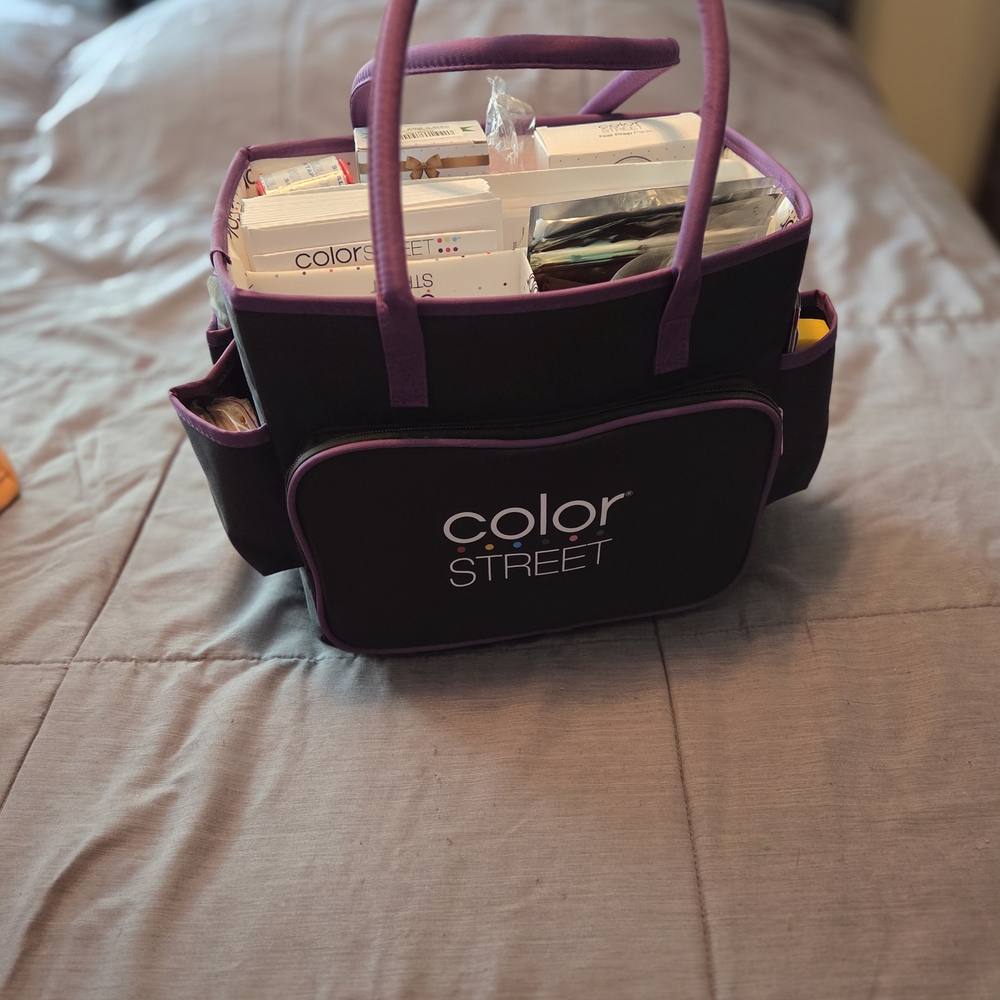 Color Street Delux Carry Case Organizer Tote with Planning System Pack